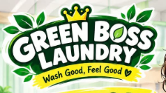 Logo Green Boss Laundry