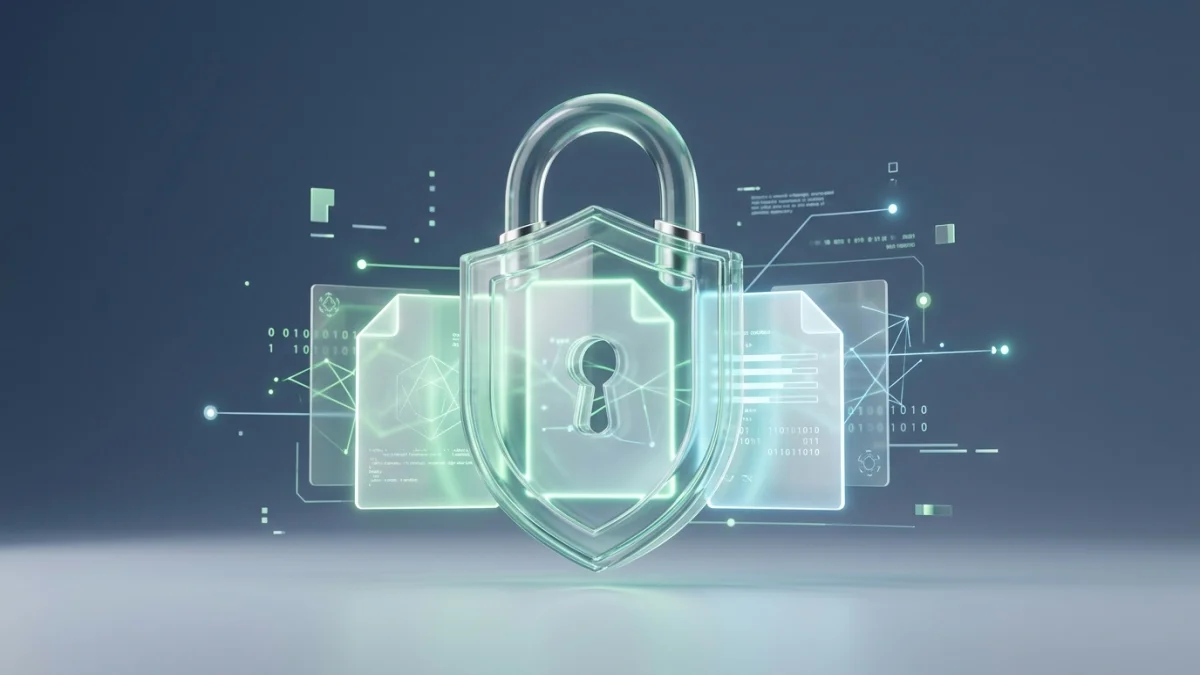 Ilustrasi perlindungan data dan privasi pengguna platform LokerBWI